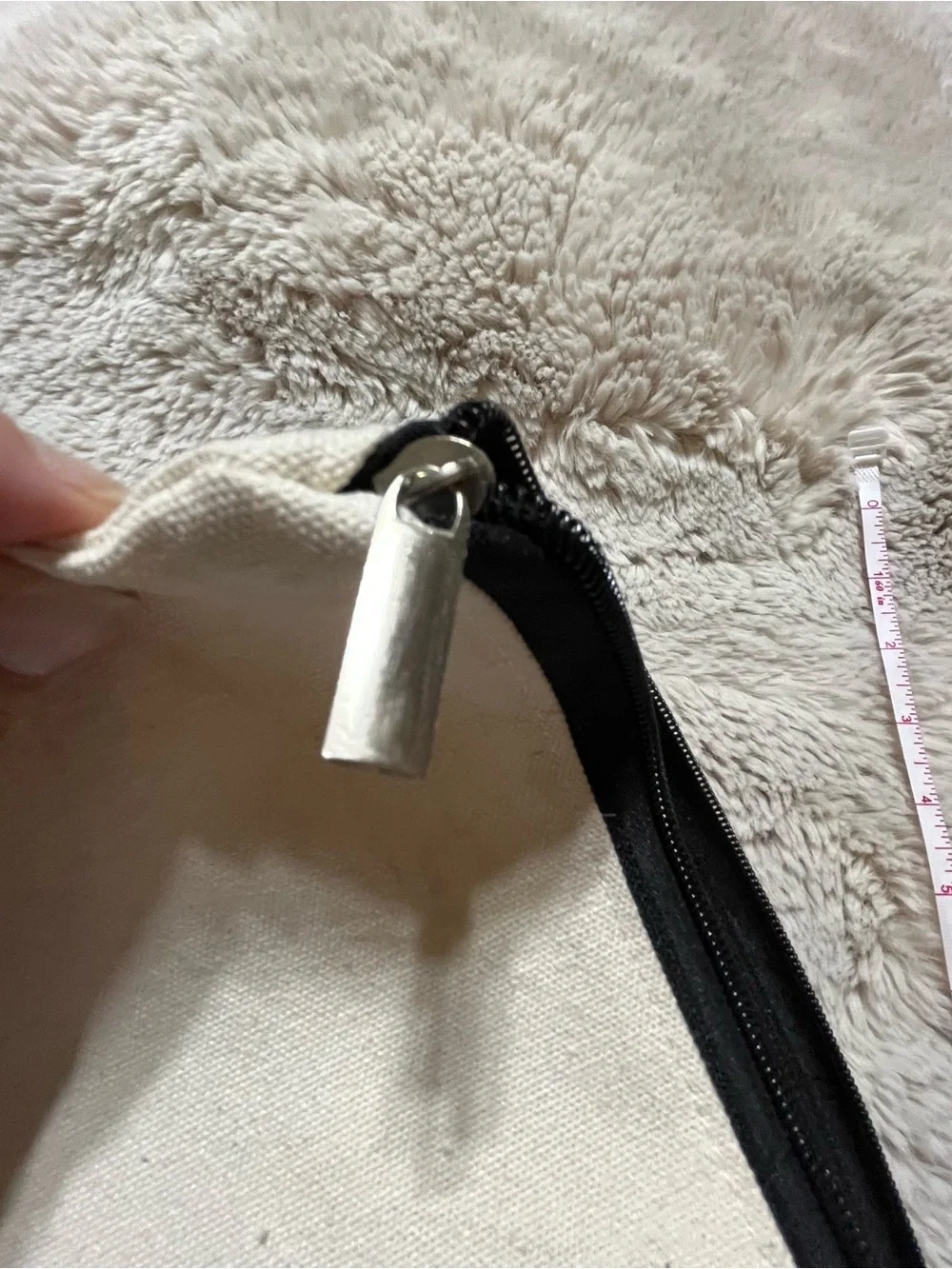 Canvas Monogram Pouch with Black Accent - 'R'